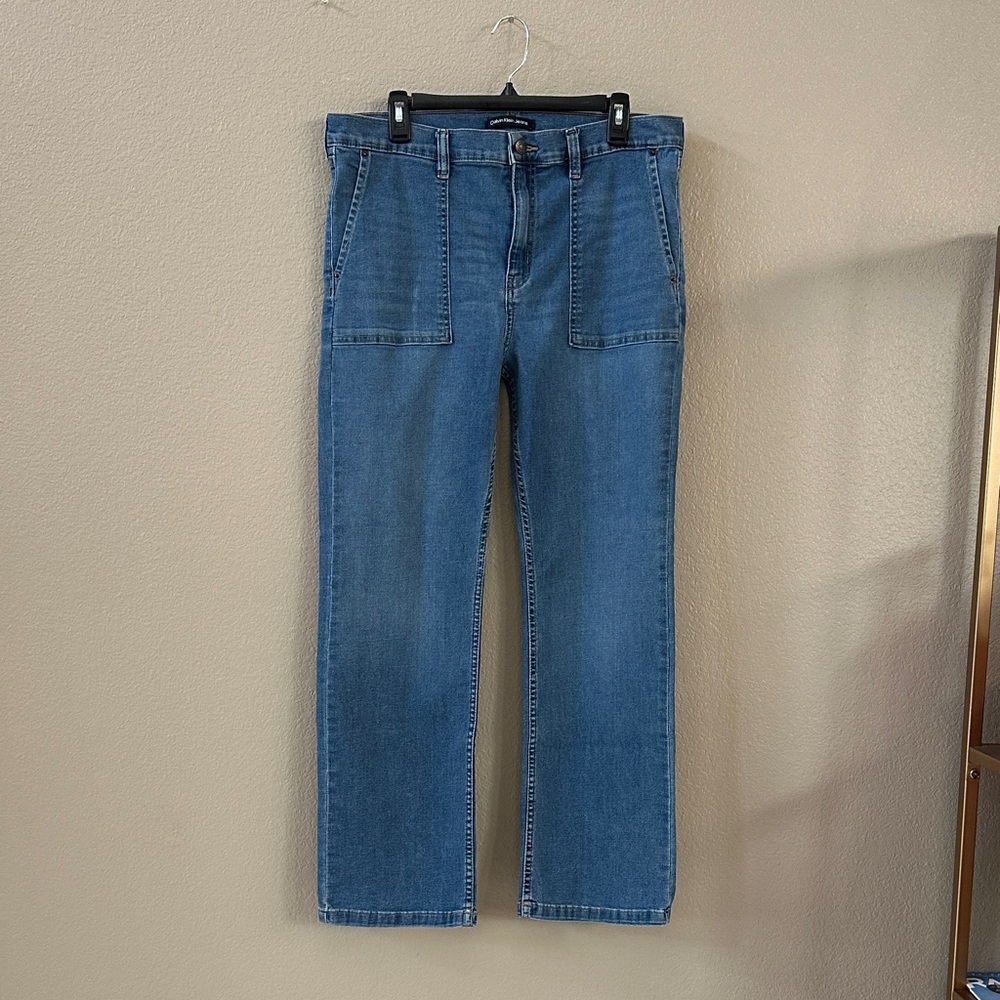 Calvin Klein Jeans Blue Flare & Wide Leg
